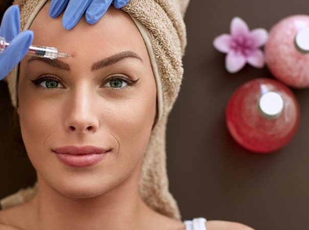 woman getting botox injections