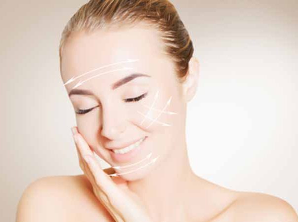 woman with illustrations on her face