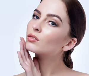 pretty woman wearing makeup